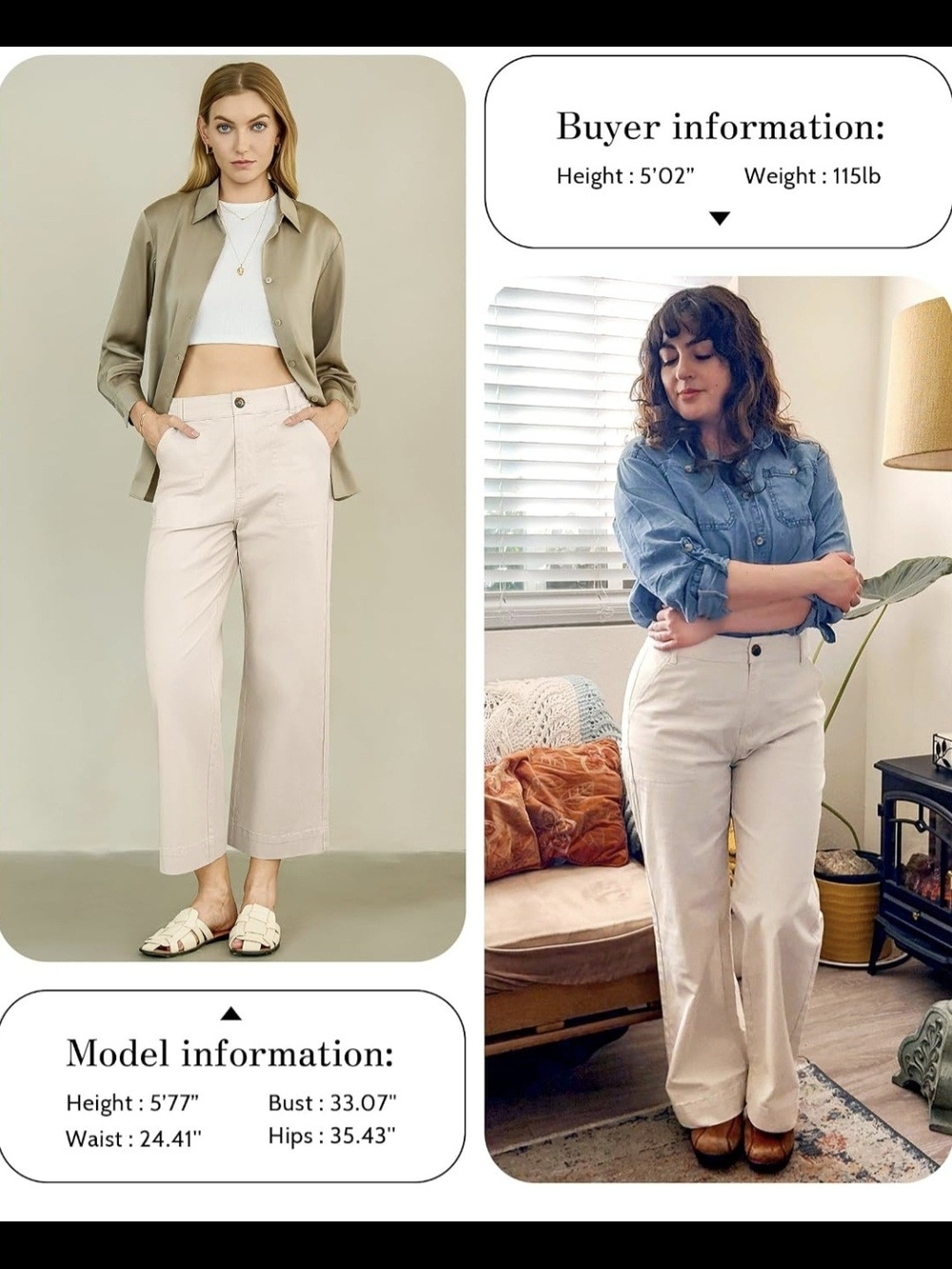 Eddoyee Wide Leg Cropped Pants #1436 - Picture 7 of 9